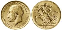 1 funt (1 sovereign) 1914, Londyn, złoto 7.99 g,
