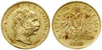 Austria, 8 florenów = 20 franków, 1878