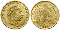 8 florenów = 20 franków 1886, Wiedeń, złoto 6.45