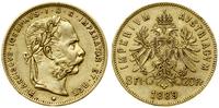 Austria, 8 florenów = 20 franków, 1889