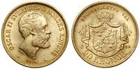 20 koron 1876 EB, Kungsholmen (Stockholm), młoda