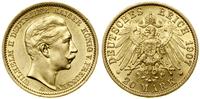 20 marek 1907 A, Berlin, złoto 7.96 g, próby 900
