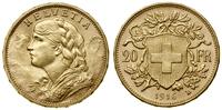 20 franków 1916 B, Berno, typ Vreneli, złoto 6.4