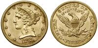 5 dolarów 1881, Filadelfia, typ Liberty with Cor