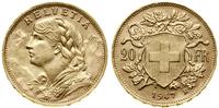 Szwajcaria, 20 franków, 1947 B