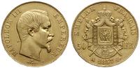 50 franków 1857 A, Paryż, złoto próby '900', 16.
