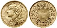 Szwajcaria, 20 franków, 1935 L-B