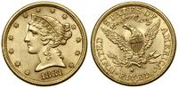 5 dolarów 1881 S, San Francisco, typ Liberty wit