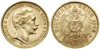 20 marek 1906 A, Berlin, złoto 7.96 g, próby 900