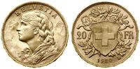 20 franków 1930 B, Berno, typ Vreneli, złoto 6.4